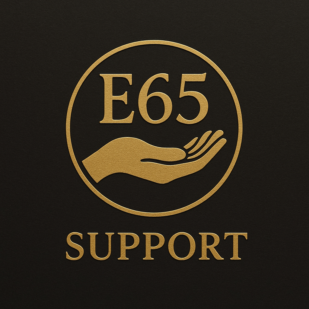 E65 Support Logo
